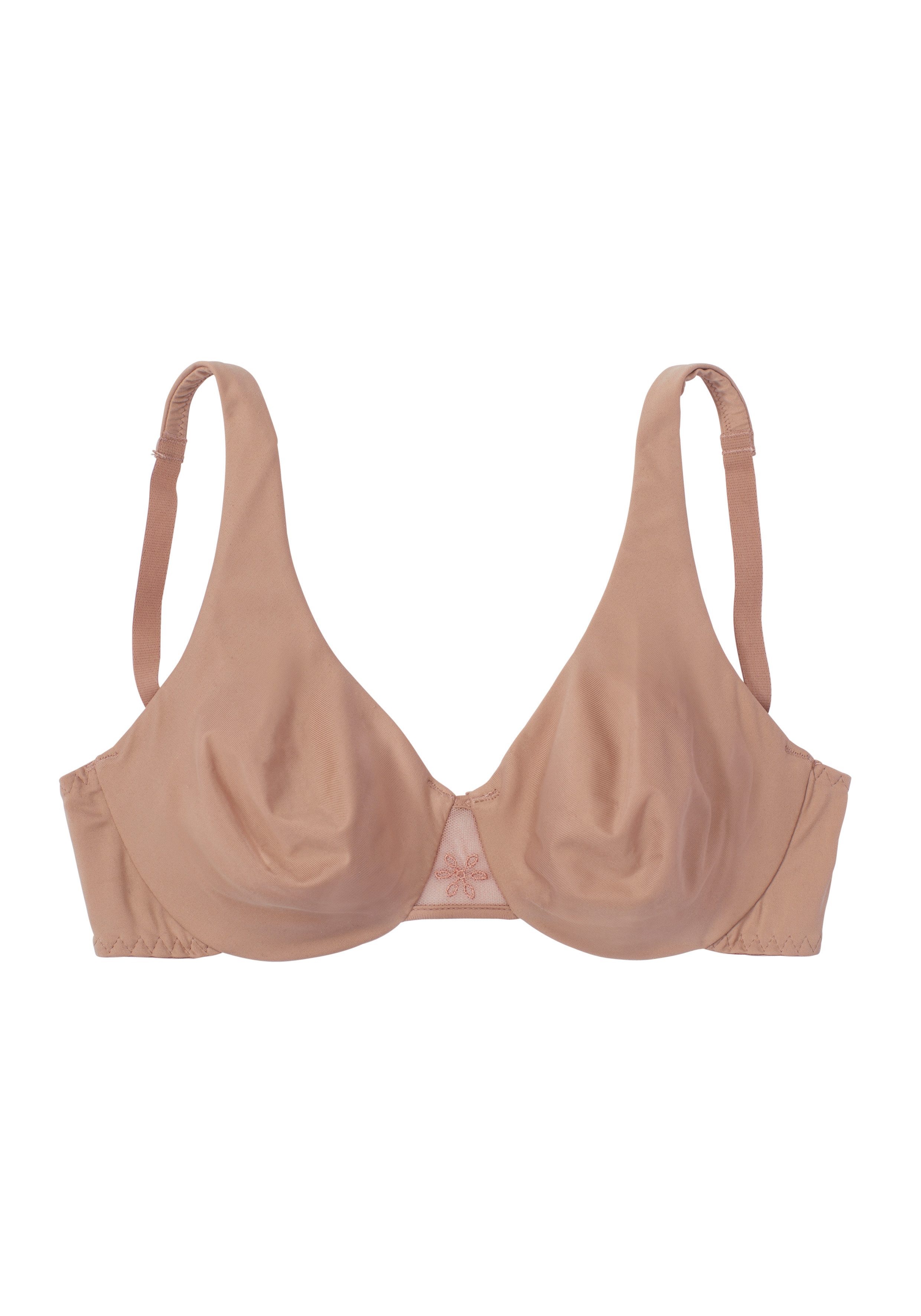 Nuance by Lascana T-Shirt-BH, BH mit Bügel im High-Apex-Design (Packung, 2 Stück) mit nahtlosen Cups, große Größen – Bild 3 von 5