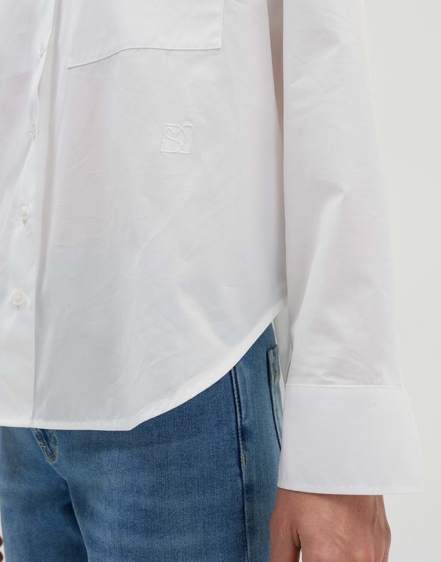 someday Langarmbluse Hemdbluse ZAMILLA Loose aus Baumwollpoppelin