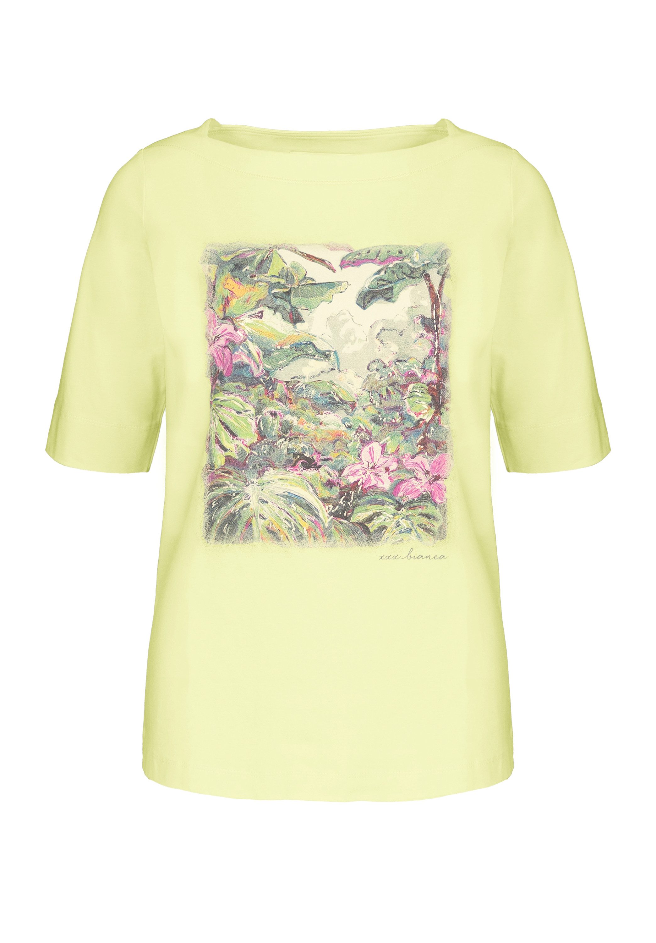 bianca Print-Shirt LOTTI mit modischem Frontprint in Trendfarbe günstig online kaufen