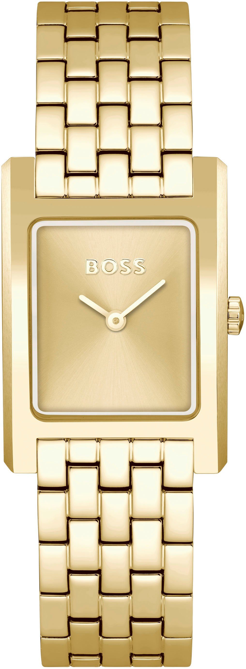 BOSS Quarzuhr LUCY 1502744, Armbanduhr, Damenuhr, Edelstahlarmband, analog günstig online kaufen