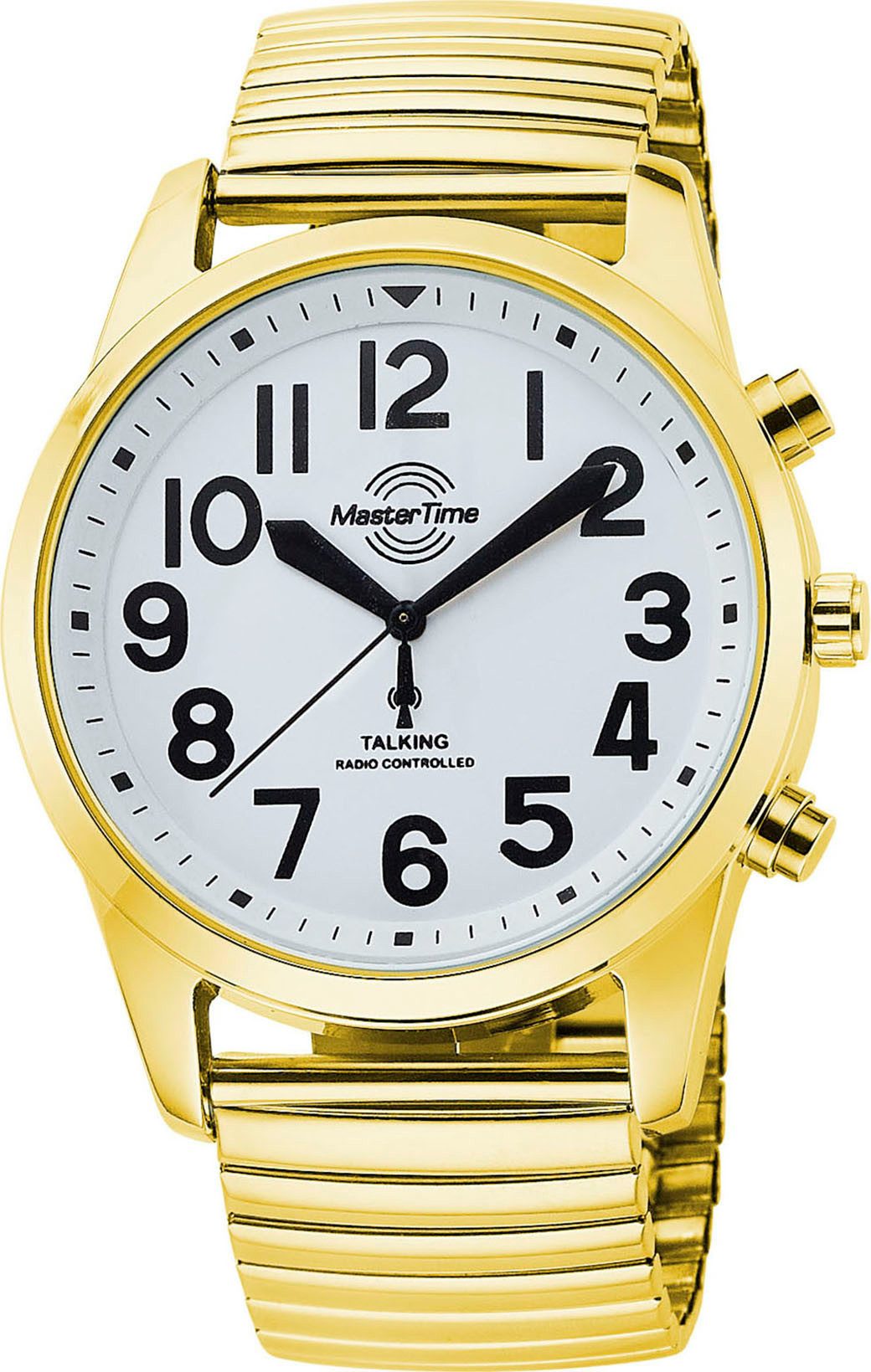 MASTER TIME Funkuhr Sprechende Funkuhr MTGA-10941-12Z, Quarzuhr, Armbanduhr günstig online kaufen