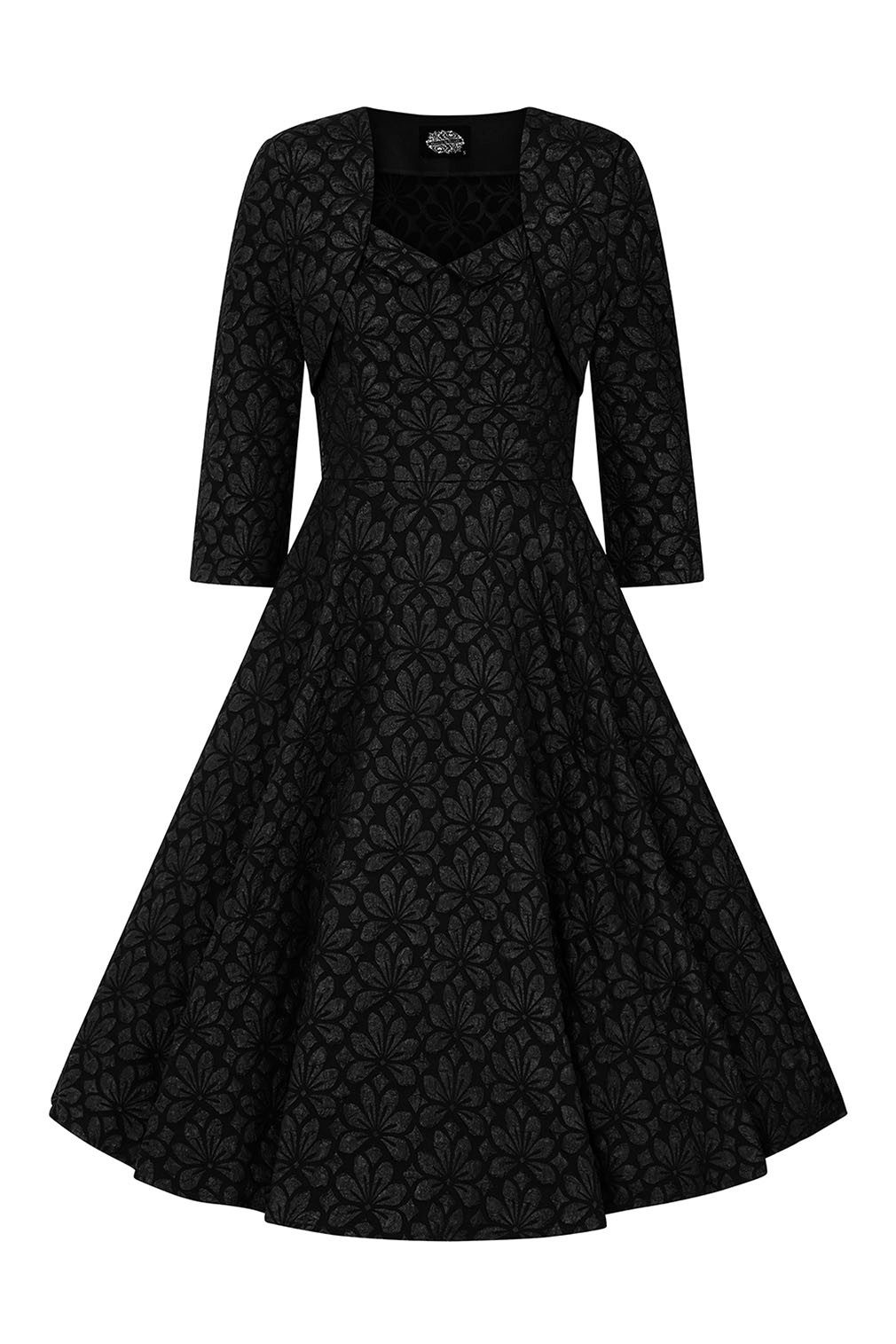 Hearts & Roses London A-Linien-Kleid Ramona Floral mit Bolero Vintage Retro günstig online kaufen