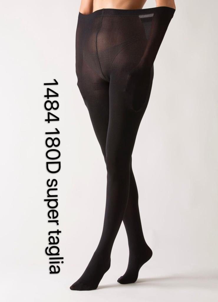 Leggings Damen Strumpfhose 180DEN durchsichtig Baumwollzwickel One Size