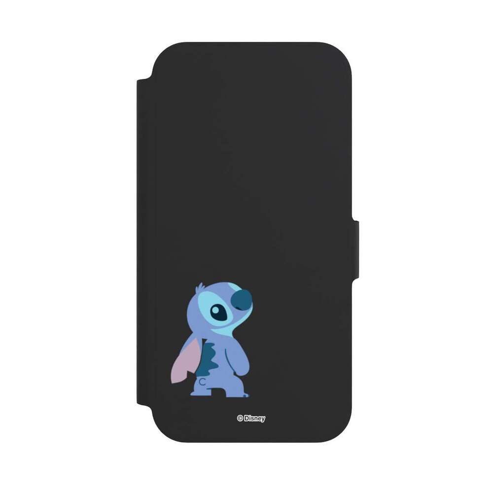NIVOCASE Handyhülle Lilo & Stitch Fanartikel Disney Stitch Smiling, Apple iPhone 12 Pro Klapphülle Handyhülle aus Kunst Leder