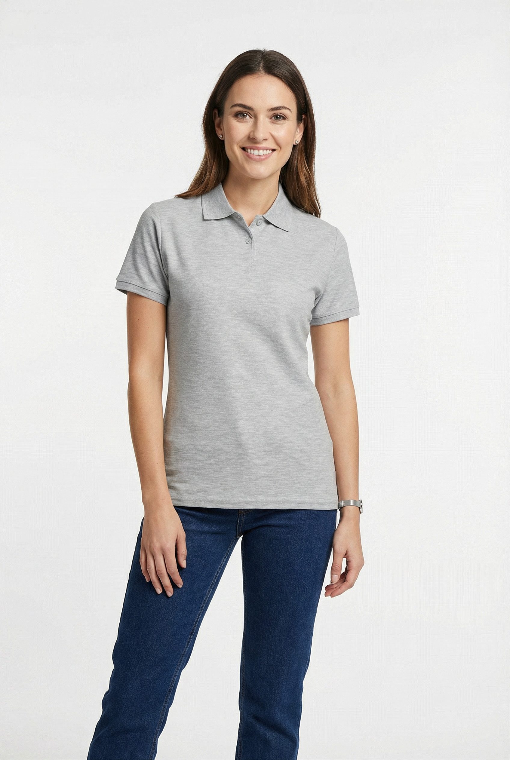 Fruit of the Loom Poloshirt Lady-Fit Premium Polo Sommershirt, unifarben, aus reiner Baumwolle