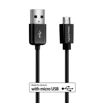 deleyCON deleyCON 1m Micro USB Ladekabel Datenkabel Handys Smartphones Tablets Smartphone-Kabel