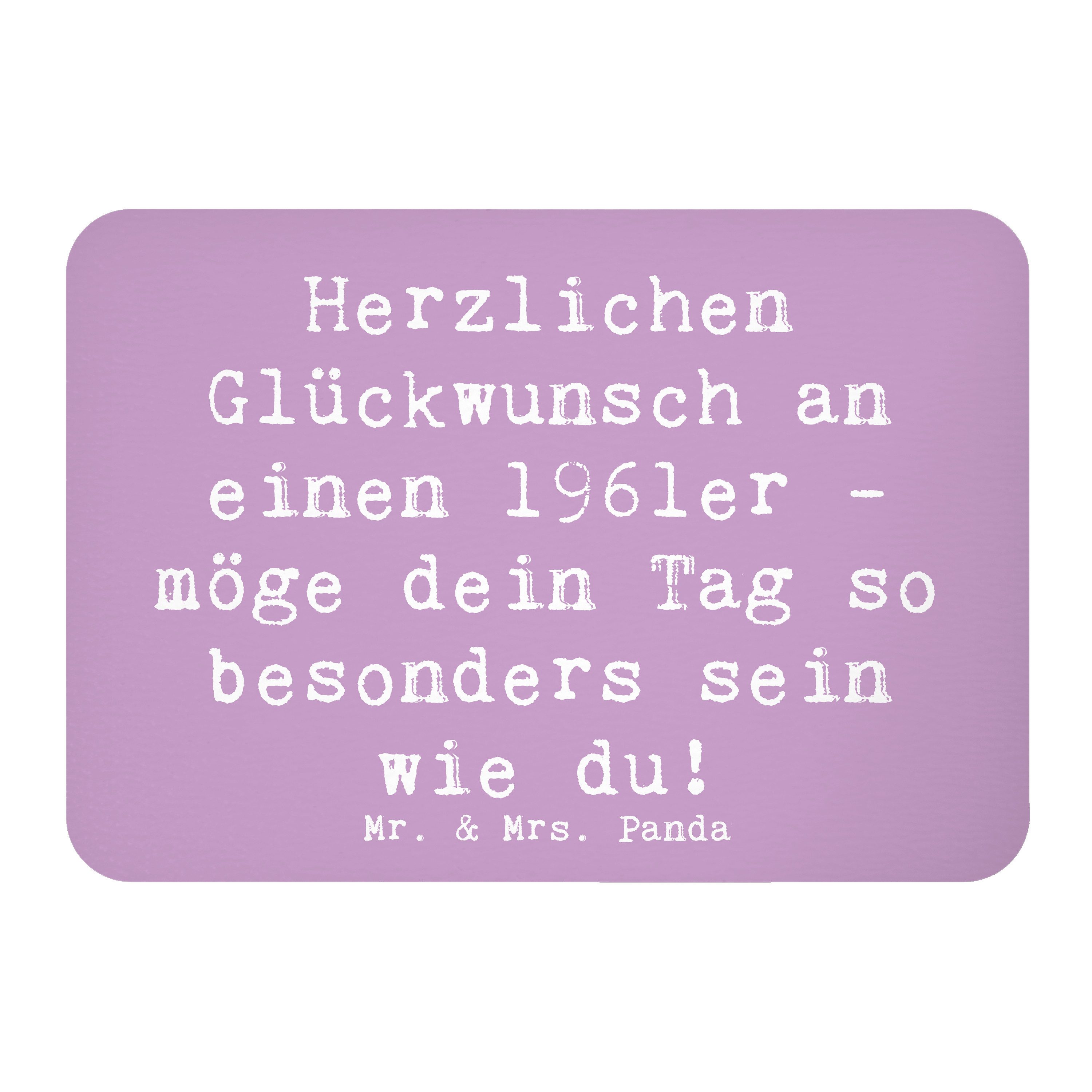 Magnet Spruch 1961 Geburtstag - Lavendeltraum - Geschenk, 1961er, Kühlschran