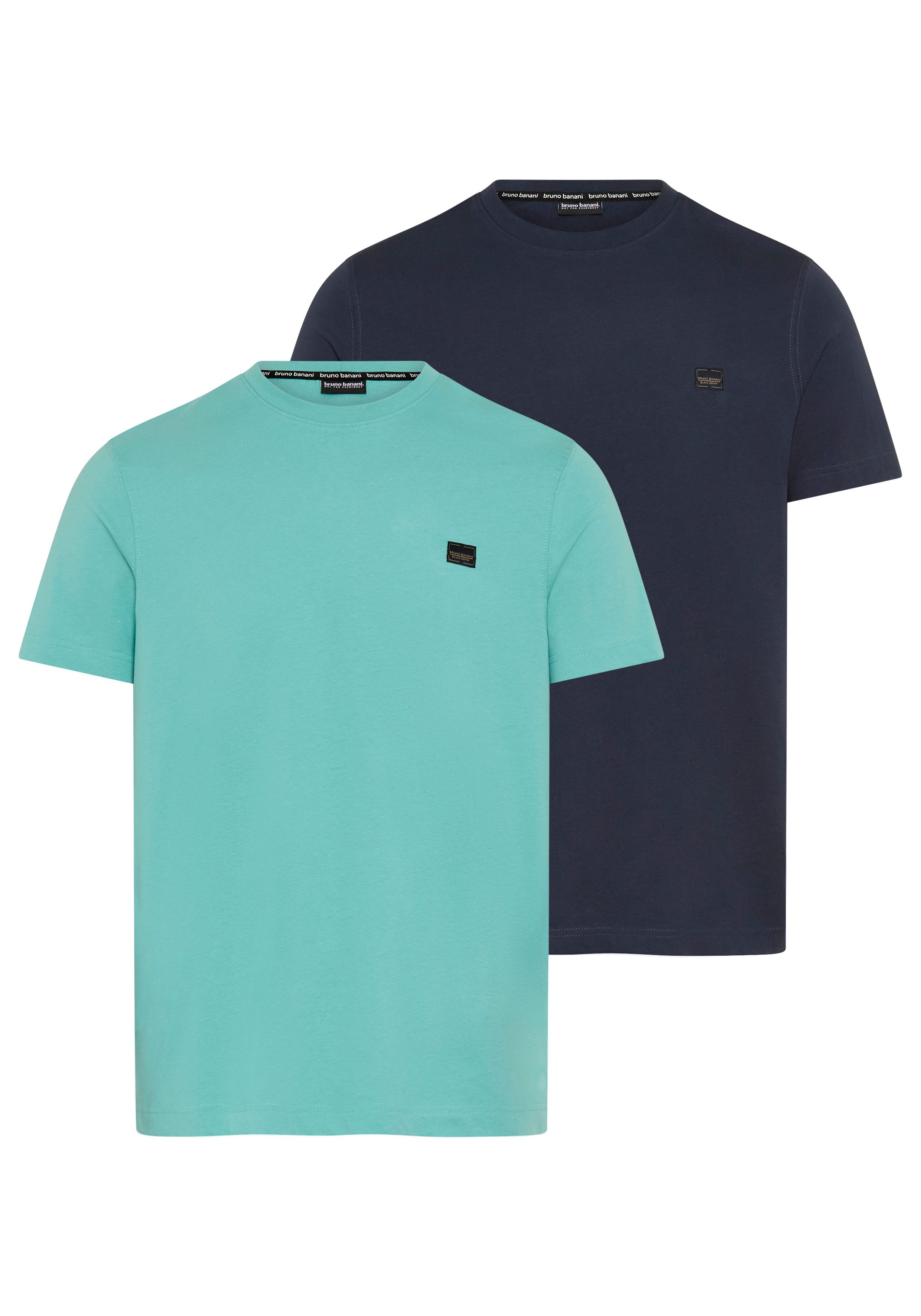 Bruno Banani T-Shirt (Set, 2-tlg) im 2-teiligen Set, mit Rundhalsausschnitt, unifarben. € 24,99, (€ 24,99 pro 1 Stk).