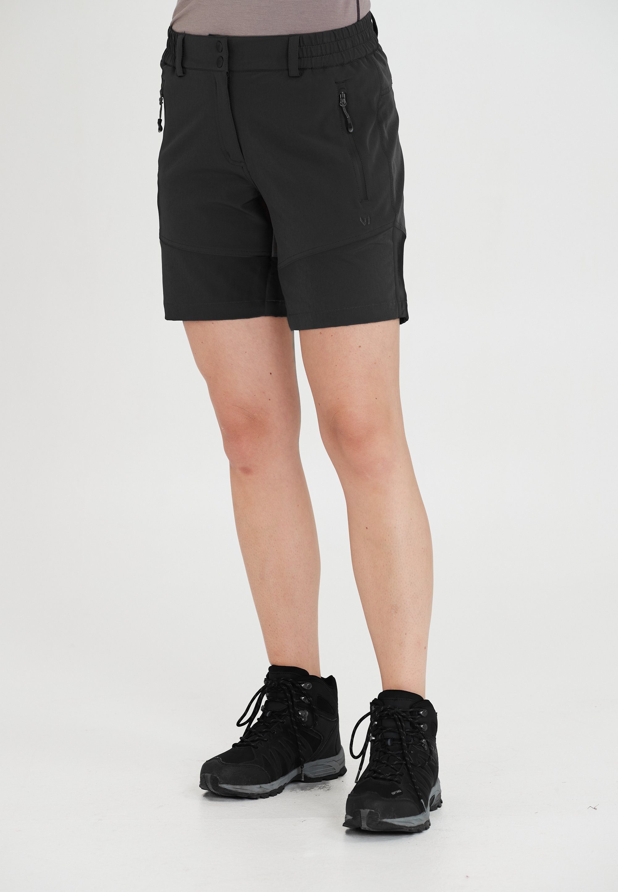schwarz Funktionsstretch Shorts LALA mit extra komfortablem WHISTLER