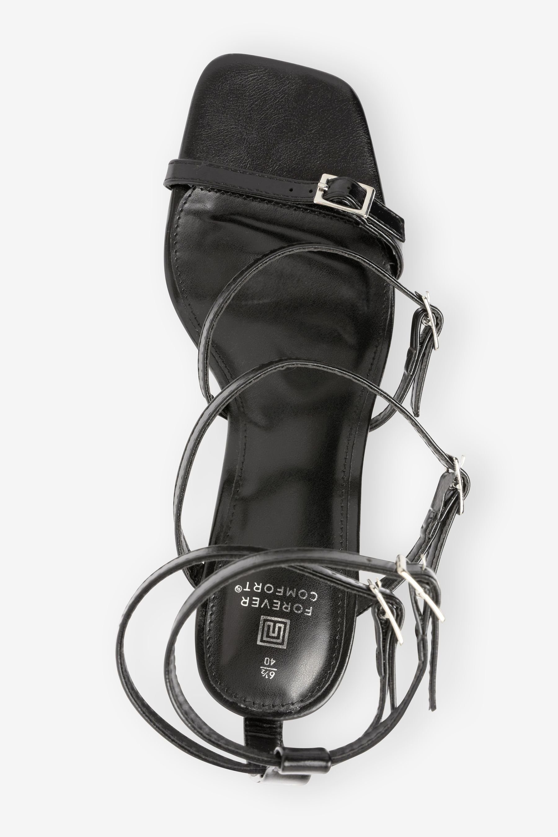 mehreren Next Sandalen Forever (1-tlg) Comfort® Riemen Black mit Sandalette