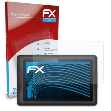 atFoliX Schutzfolie Displayschutz für XP-PEN Artist 15.6, (2 Folien), Ultraklar und hartbeschichtet
