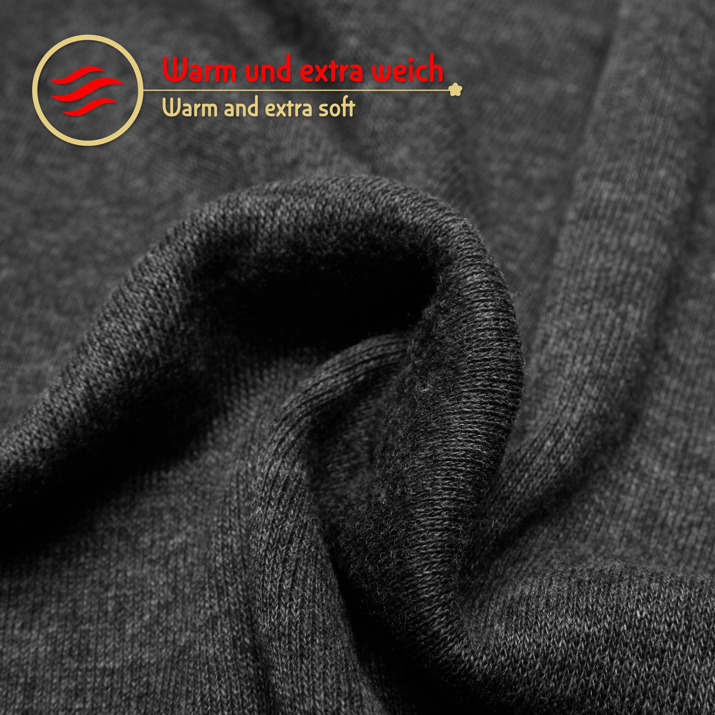 BRUBAKER Muskelshirt Tank Top Unterhemd mit Rundhals Ausschnitt (5er-Pack) Baumwolle Herren Tanktop, Extra Lang für Männer, Schlicht Basic – Bild 4 von 5