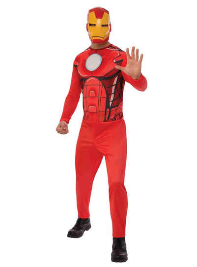 Rubie´s Kostüm Iron Man Comic Kostüm Розмір M-L, Schnell & easy verkleidet als Comic-Superheld!