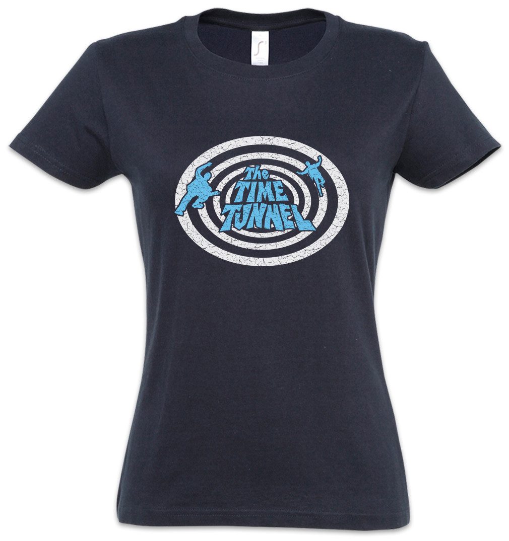 Urban Backwoods Print-Shirt The Time Tunnel Damen T-Shirt Sci-Fi 60s Kult Machine Tony Newman (1-tlg) Travel TV Seies Serie