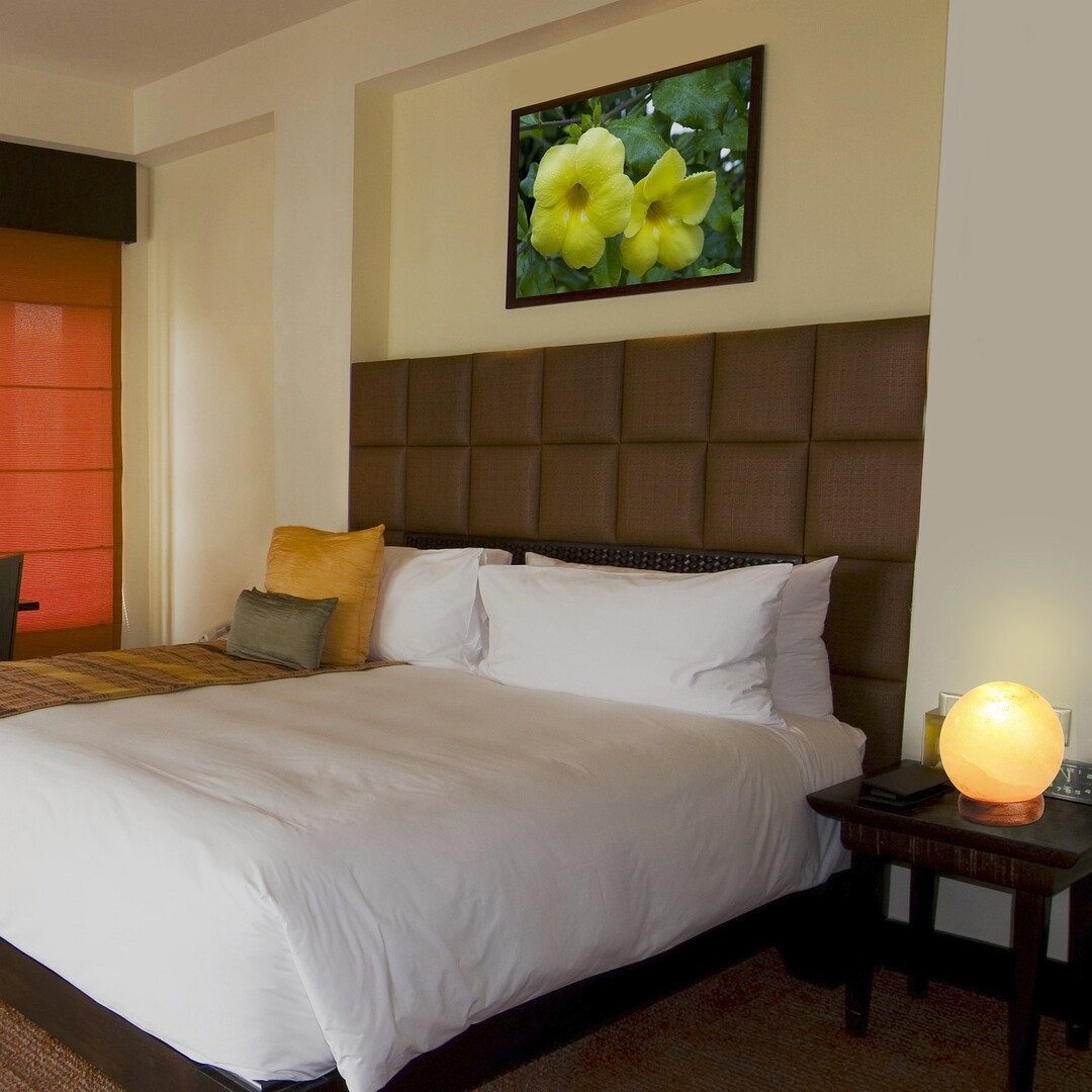 Rabalux Dekolicht "Ozone" Holz, orange+rot, rund, 15W, E14, warmweiß, 90lm, ø127mm, warmweiß