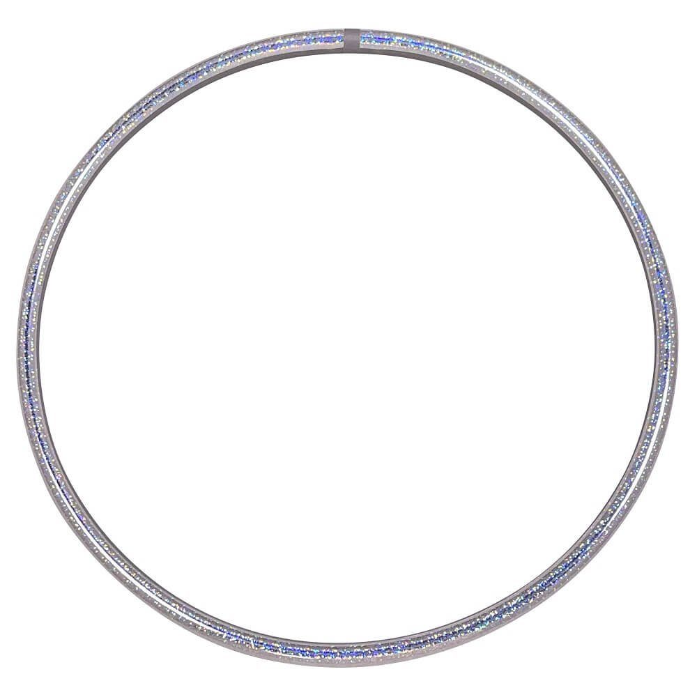 Hoopomania Hula-Hoop-Reifen Glitter Hula Hoop Reifen, Ø90cm Silber