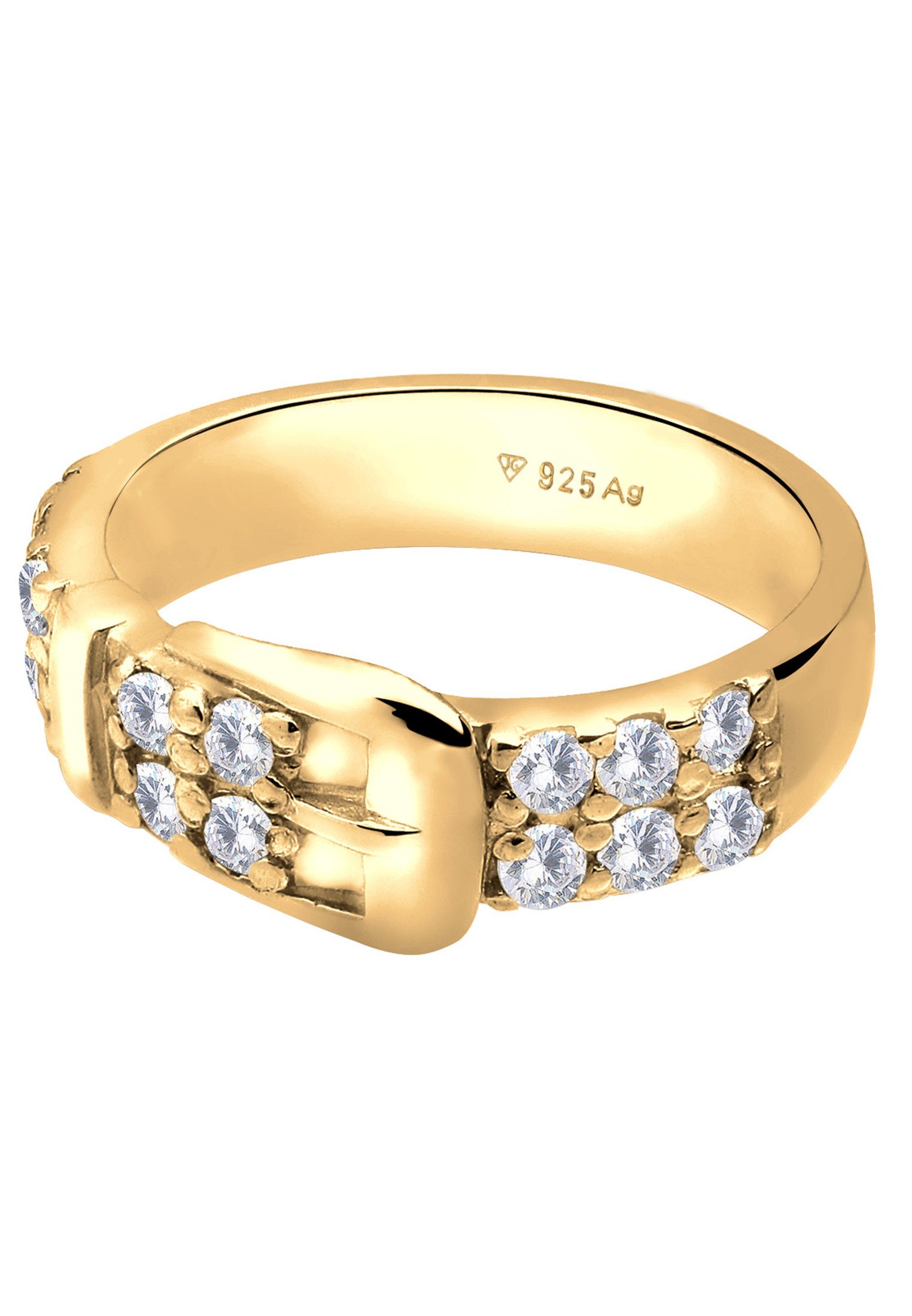 Elli Fingerring Gürtel Kristalle 925 Silber, günstig online kaufen