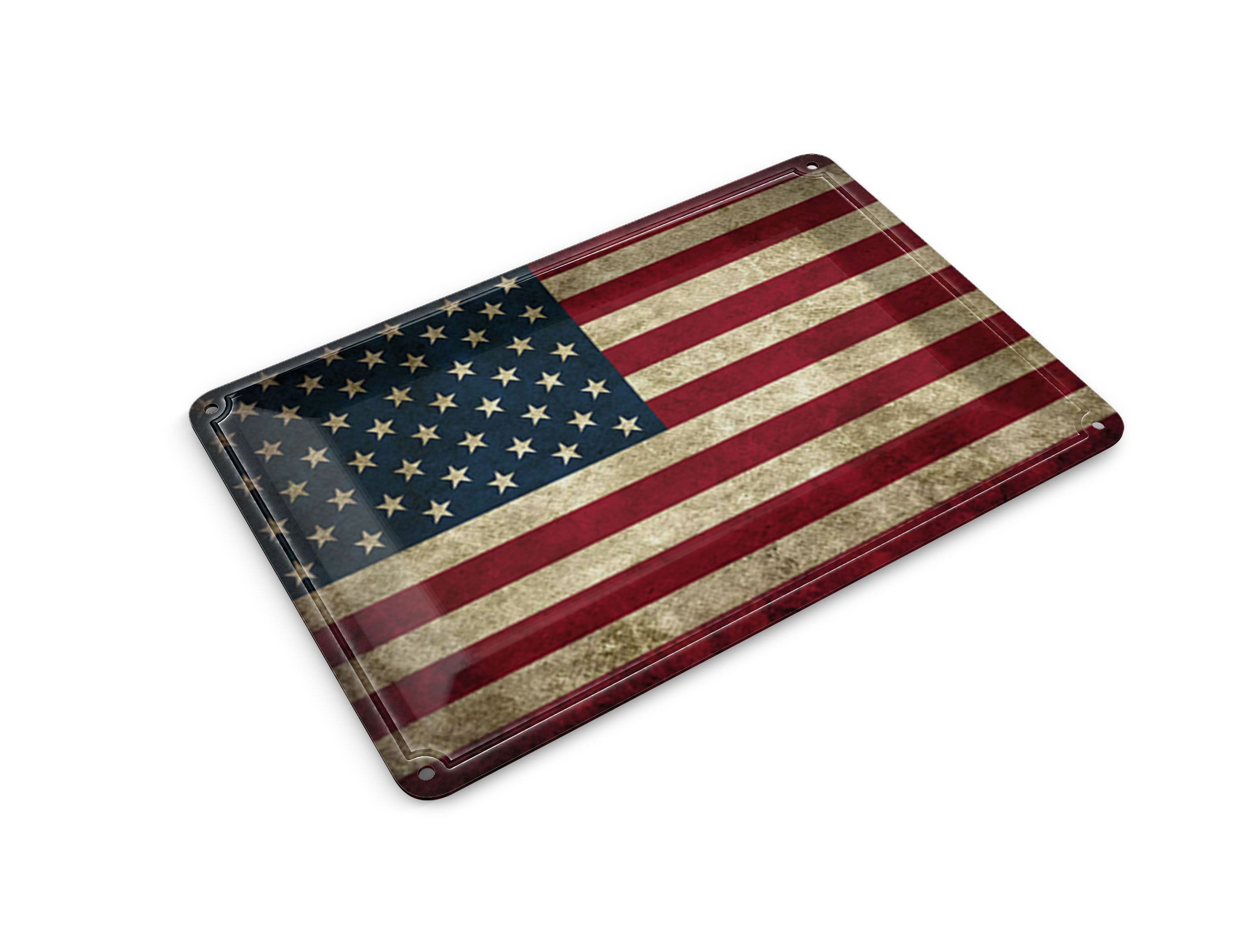 Femer GmbH Postkarte Flagge 14x10cm Vereinigte Staaten Amerika USA, unfrankiert