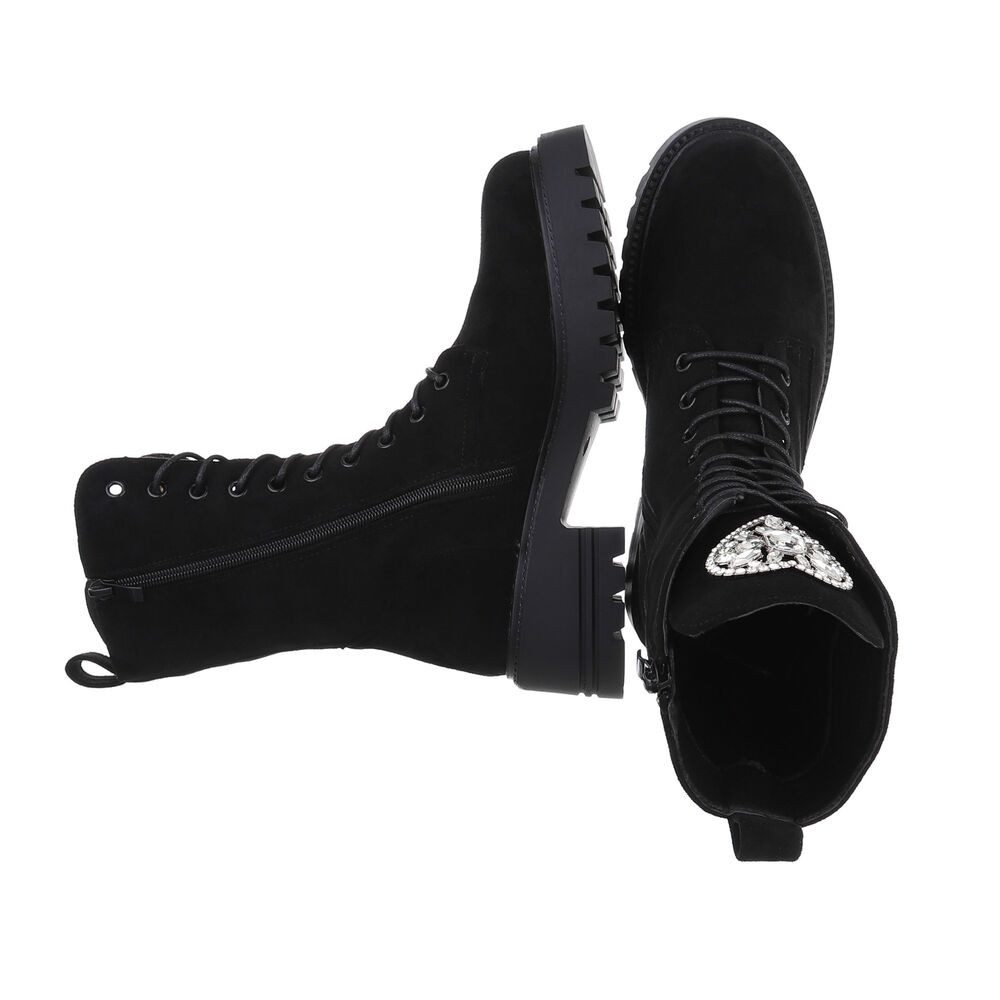 Ital-Design Damen Schnürschuhe Freizeit Schnürstiefelette (87214559) Blocka günstig online kaufen