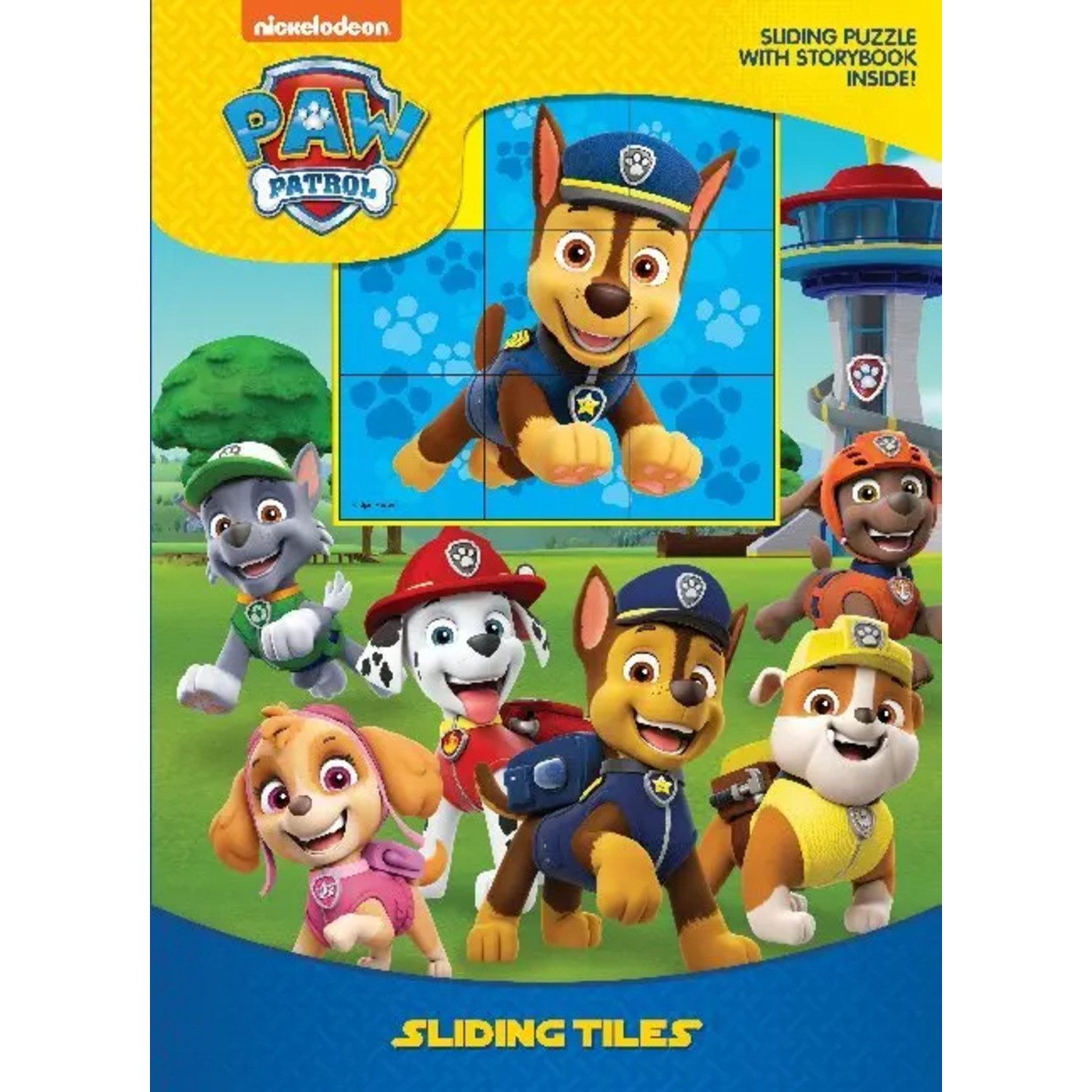 Puzzle Paw Patrol, Bilderbuch mit Schiebepuzzle, 19 Puzzleteile