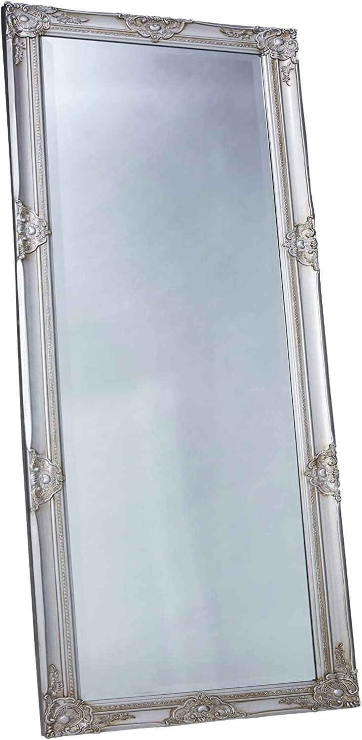 dasmöbelwerk Настінне дзеркало LC Home Настінне дзеркало Silber 180 x 80 cm, Дзеркалоfläche mit edlem Facettenschliff