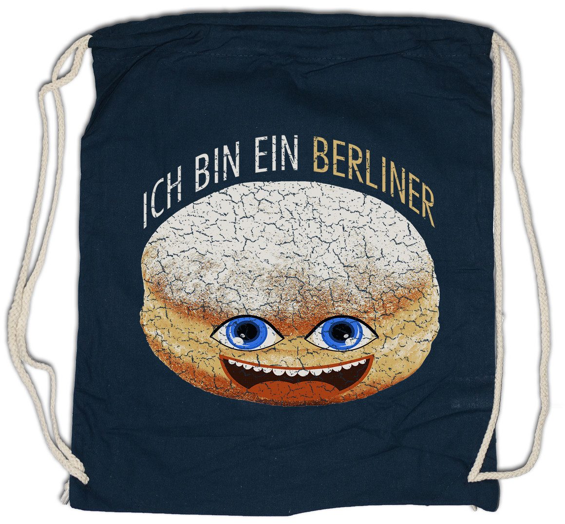 Turnbeutel Ich Bin Ein Berliner Turnbeutel JFK Kreppel Krebbl Krapfen Konditor