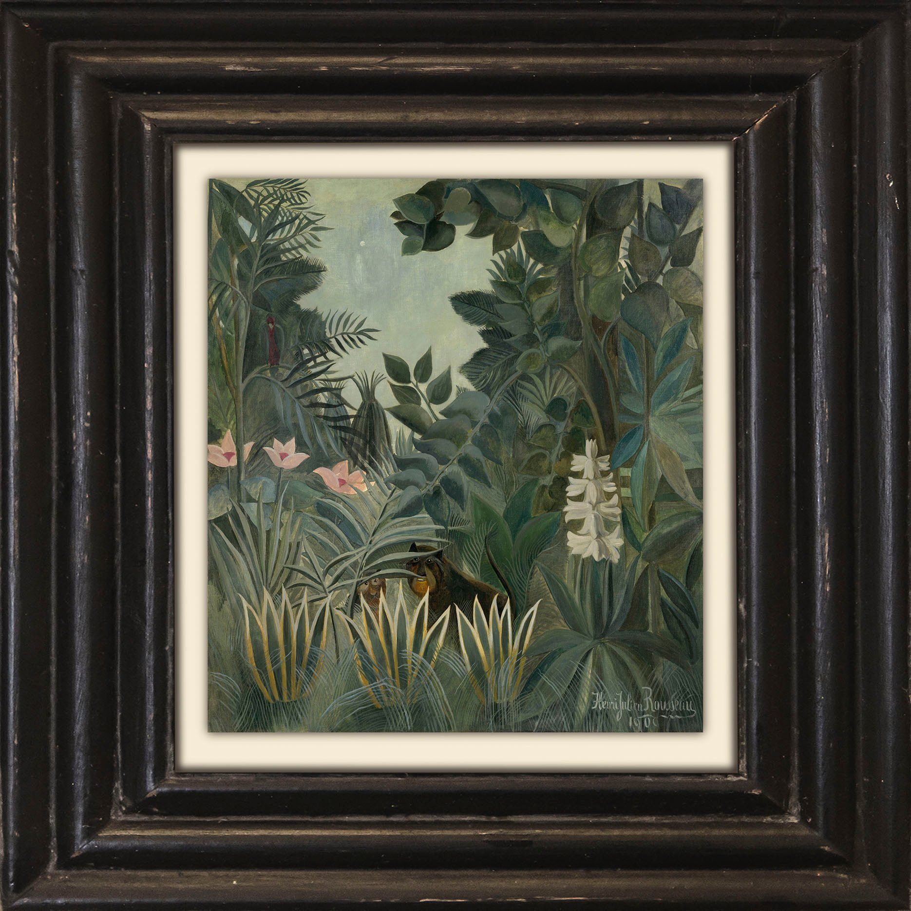 queence Leinwandbild Dschungel, Blumen, Garten, Gartenbilder, günstig online kaufen