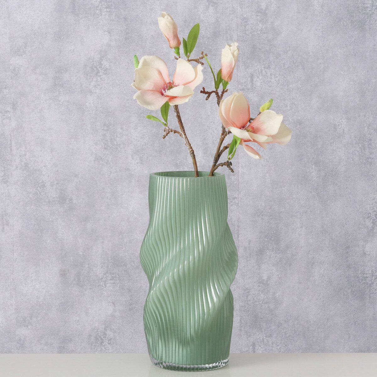 BOLTZE GRUPPE GmbH Dekovase Vase aus Glas geknittert VERESE, 30 cm (einzeln)