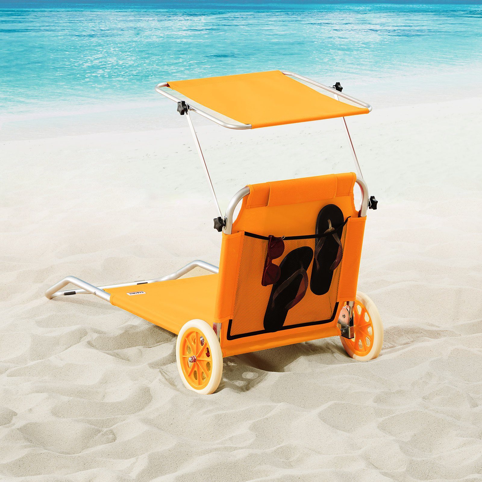 Casaria Gartenliege Kreta, Strandliege Für Unterwegs günstig online kaufen