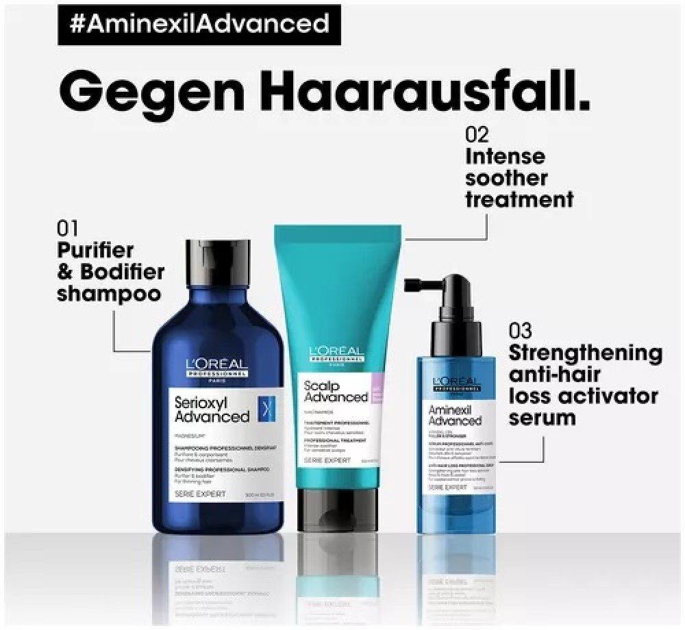 L'ORÉAL PROFESSIONNEL PARIS Haarserum L'Oréal Aminexil Advanced Anti-Hair Loss Activator Serum 90ml