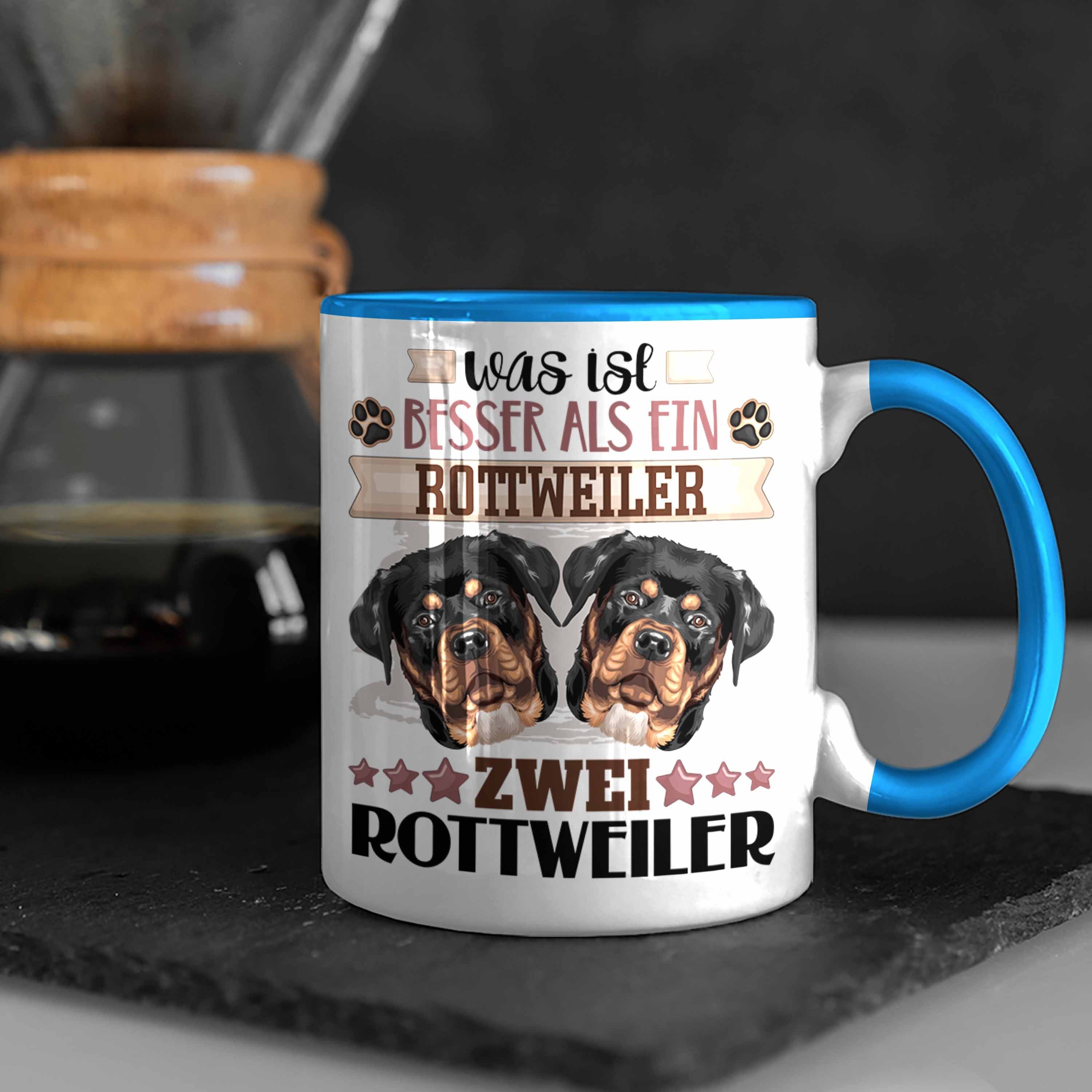 Spruch Geschenk Besitzer Blau Tasse Was Geschenkidee Trendation Tasse Rottweiler Is Lustiger