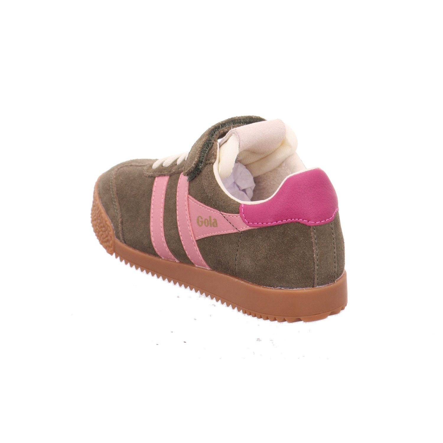 Gola Gola Children's Elan Strap Trainer Khaki Sneaker