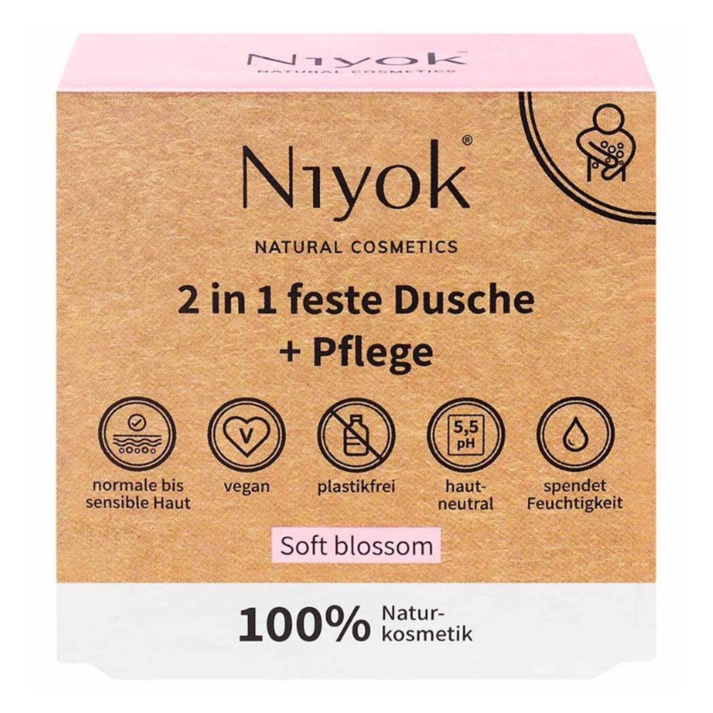 Feste Duschseife 2in1 feste Dusche+Pflege - Soft blossom 80g
