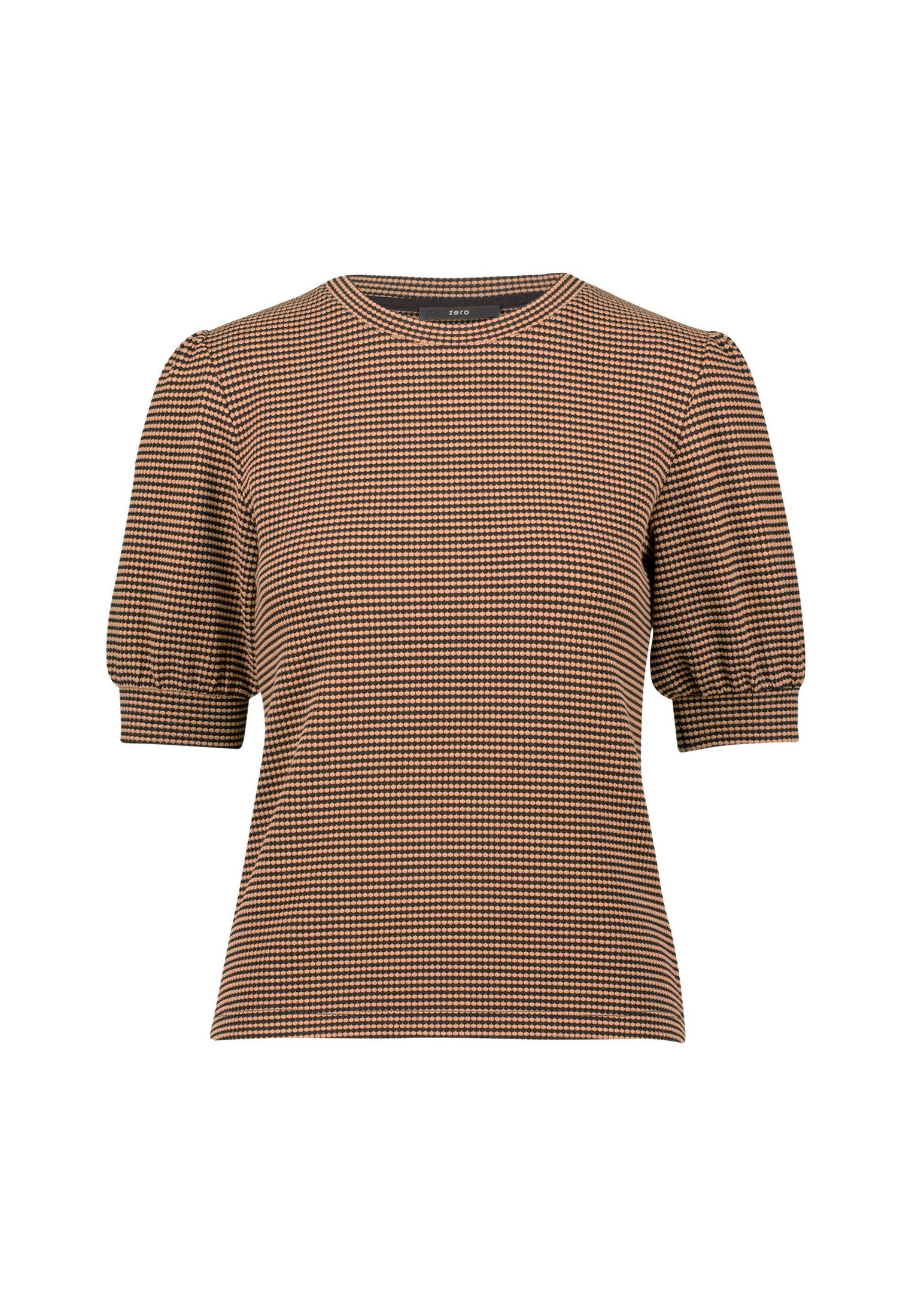 Zero Kurzarmshirt zero Strukturshirt kurzen Puffärmeln günstig online kaufen