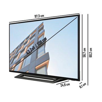 Toshiba 43LL3C63DAY LCD-LED Fernseher (109 cm/43 Zoll, Full HD, Smart TV, HDR, Triple-Tuner, Bluetooth, 6 Monate HD+ inklusive)