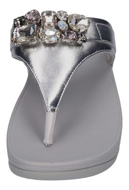 Fitflop LULU JEWEL DELUXE Leather Zehentrenner Silver