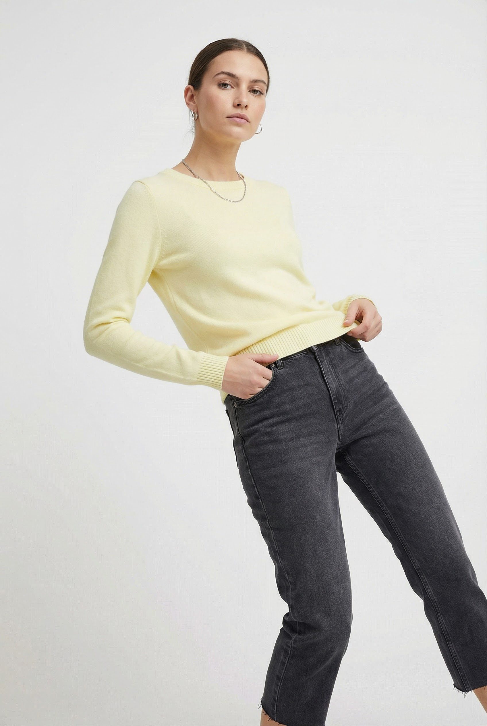 Vila Rundhalspullover VIRIL O-NECK L/S KNIT TOP - NOOS Viskosemischung, reg günstig online kaufen