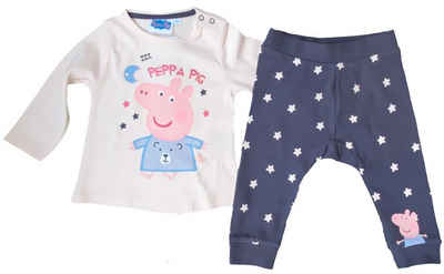 Peppa Pig Body & Leggings PEPPA WUTZ Baby Mädchen Body + Hose Set Rosa 9 12 18 24 Monate Gr.74 80 86 92 cm