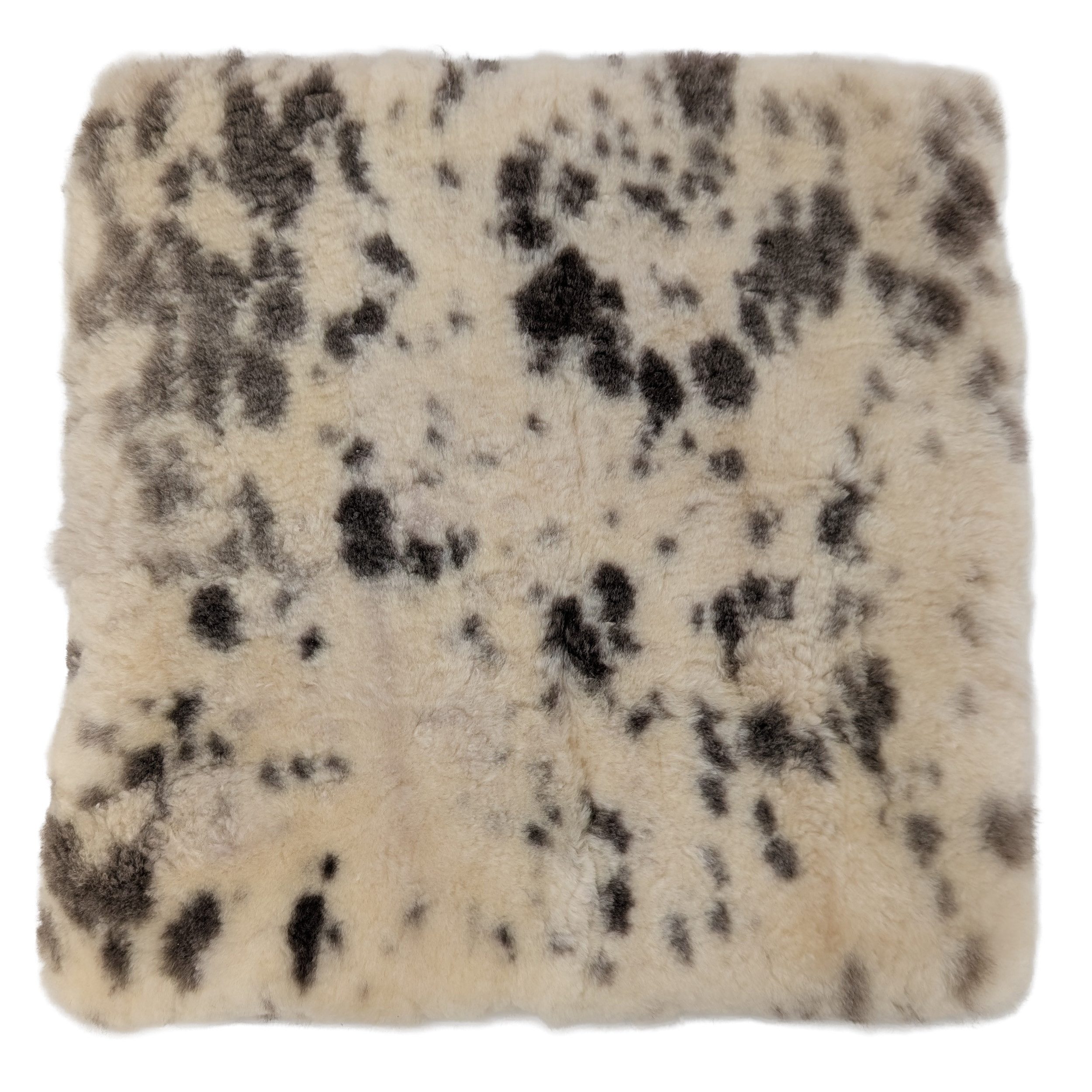 Reissner Lammfelle Sitzkissen Sitzauflage SOFI ungefärbte naturbunte Merino Lammfelle 35x35cm – Bild 2 von 2
