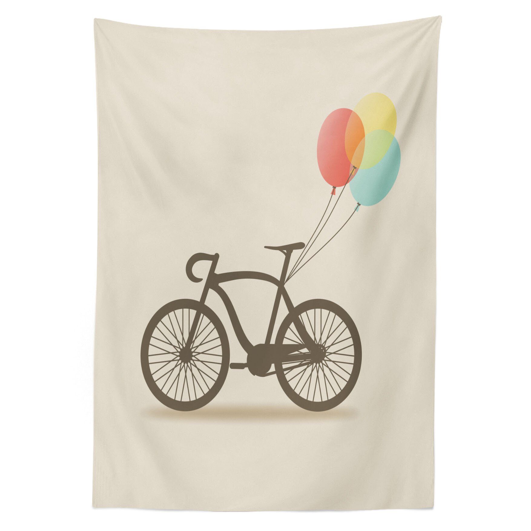Abakuhaus Tischdecke Farbfest Waschbar Für Außen Farben, Klare und Bike-Party Bereich den Luftballons Fahrrad geeignet