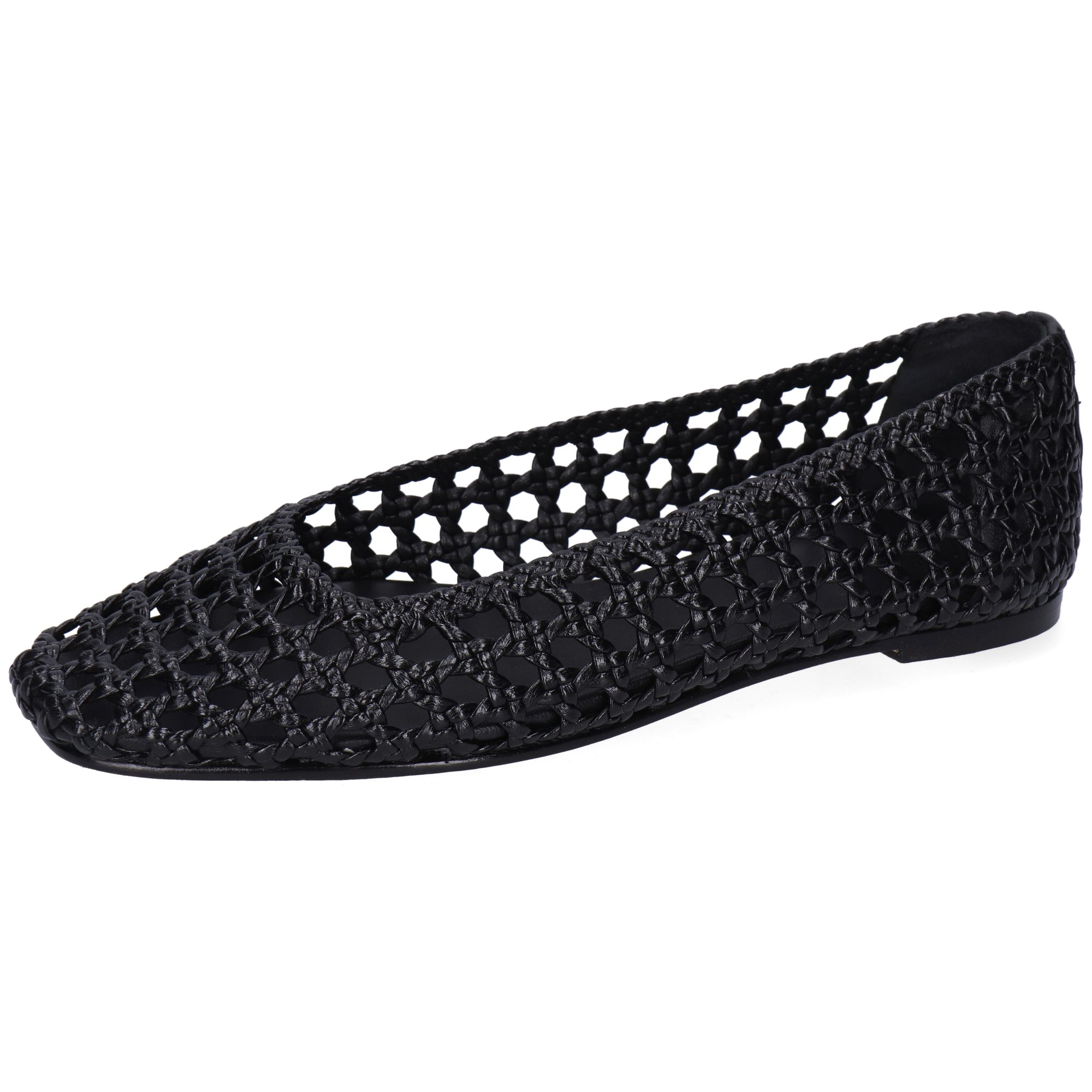 Melvin & Hamilton Bexley 6 Leder-Geflochtene Schuhe für Damen Ballerina Flache Absätze, Echtes Leder, Von Hand geflochten