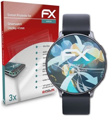 atFoliX Schutzfolie Displayschutzfolie für Smartwatch Display 41mm, (3 Folien), Ultraklar und flexibel