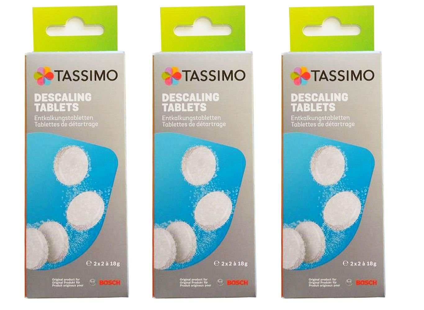 BOSCH 3x Bosch Entkalkungstabletten TCZ6004 - 00311909 ersetzt BSH 00311530 Entkalkungstabletten