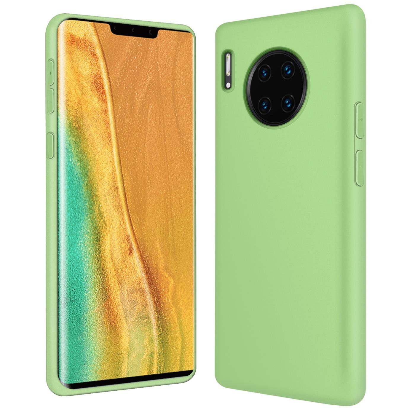 CoolGadget Handyhülle Silikon Case für das Huawei Mate 30 Pro Slim TPU Cover 6,53 Zoll, Weiche Schutz Hülle mit Innen Fleece aus Stoff Handy Tasche
