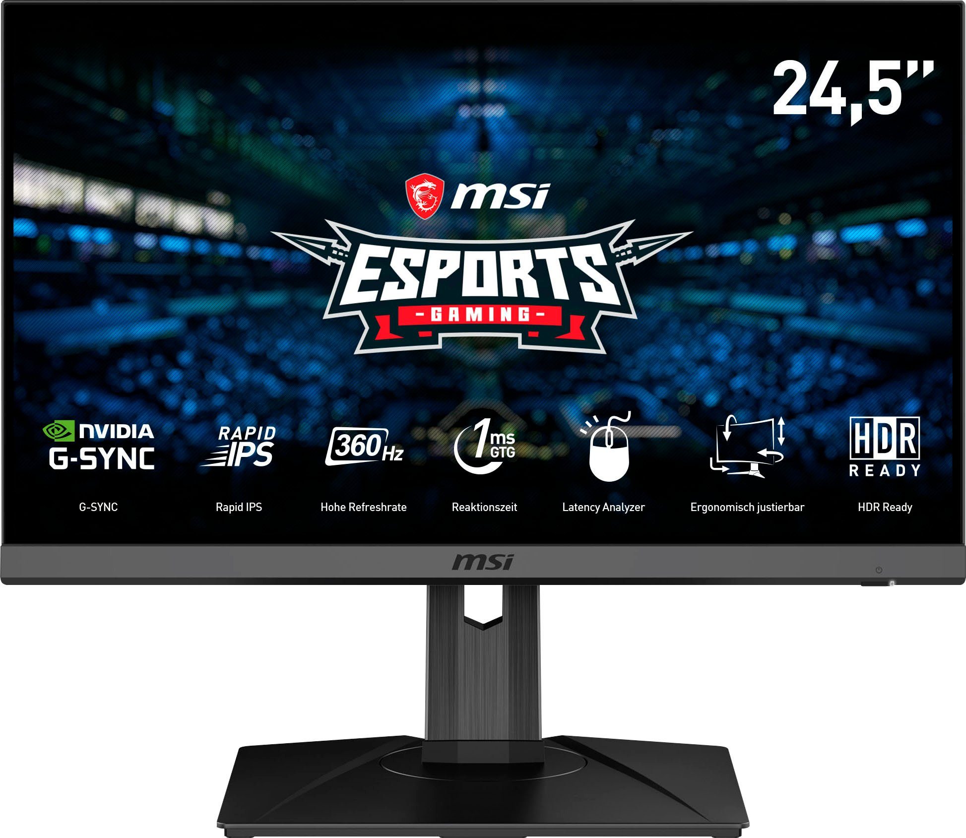 höhenverstellbar, 1920 Jahre 360 NXG253R Hz, px, Herstellergarantie) (62,2 Full Rapid HD, x IPS, E-Sports ms 3 cm/25 MSI 1080 Gaming-LED-Monitor 1 ", Reaktionszeit, Oculux