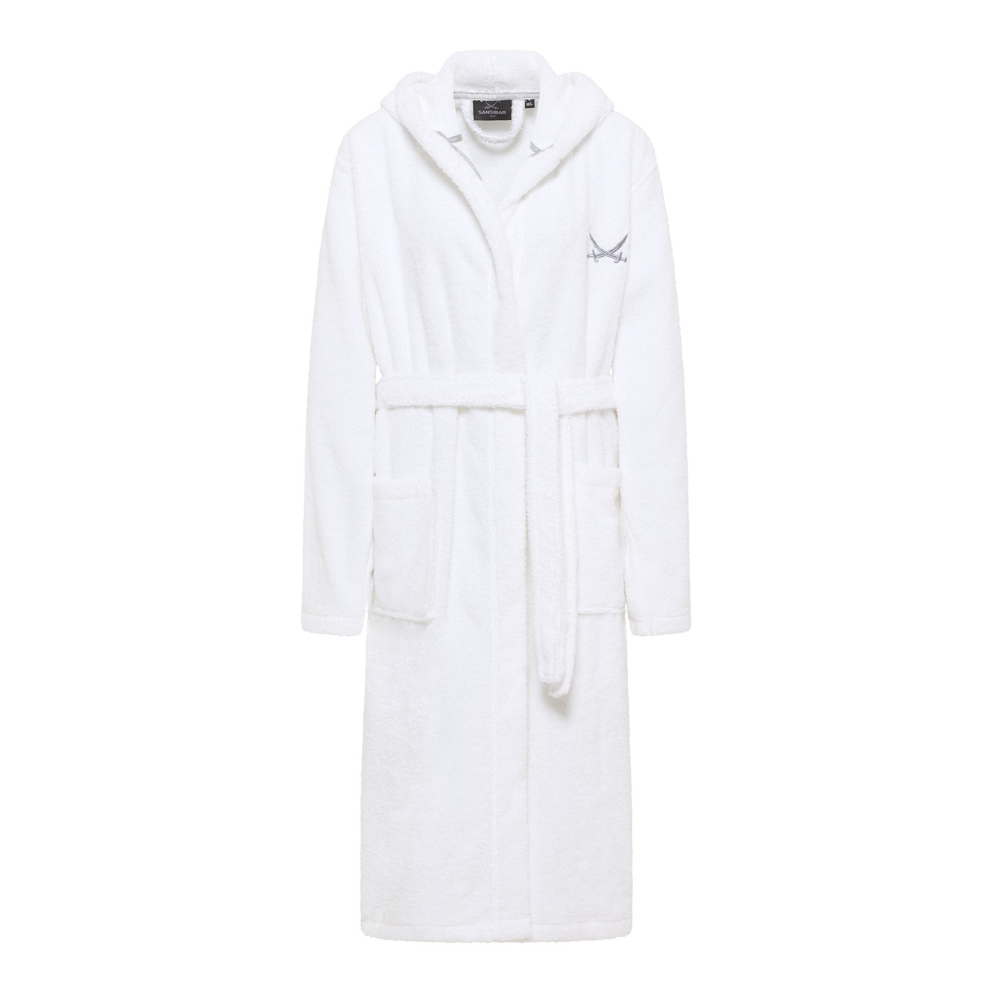 Sansibar Sylt Unisex-Bademantel Sansibar Unisex Baumwoll-Kuschel-Bademantel mit Kapuze, Baumwolle, Kapuze, Gürtel, hochwertige Baumwolle, langlebig, elegante Akzente