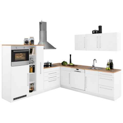 Kochstation Winkelküche KS-Samos, ohne E-Geräte, Stellbreite 260 x 270 cm