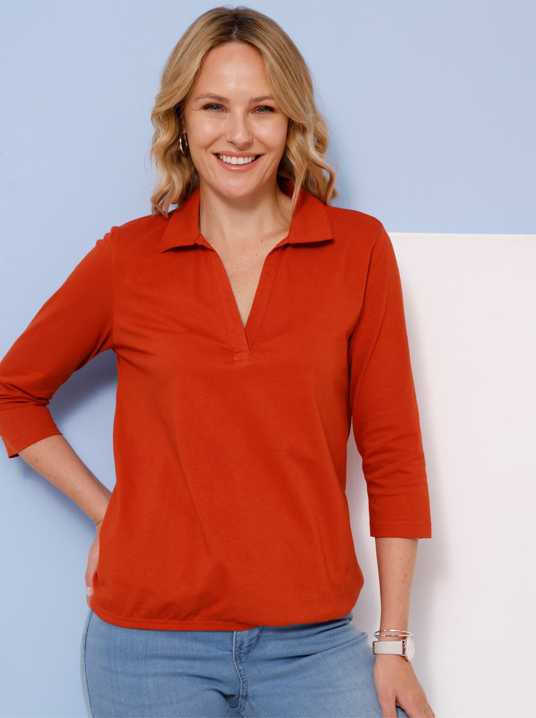 Sieh an! T-Shirt Poloshirt 3/4-Arm