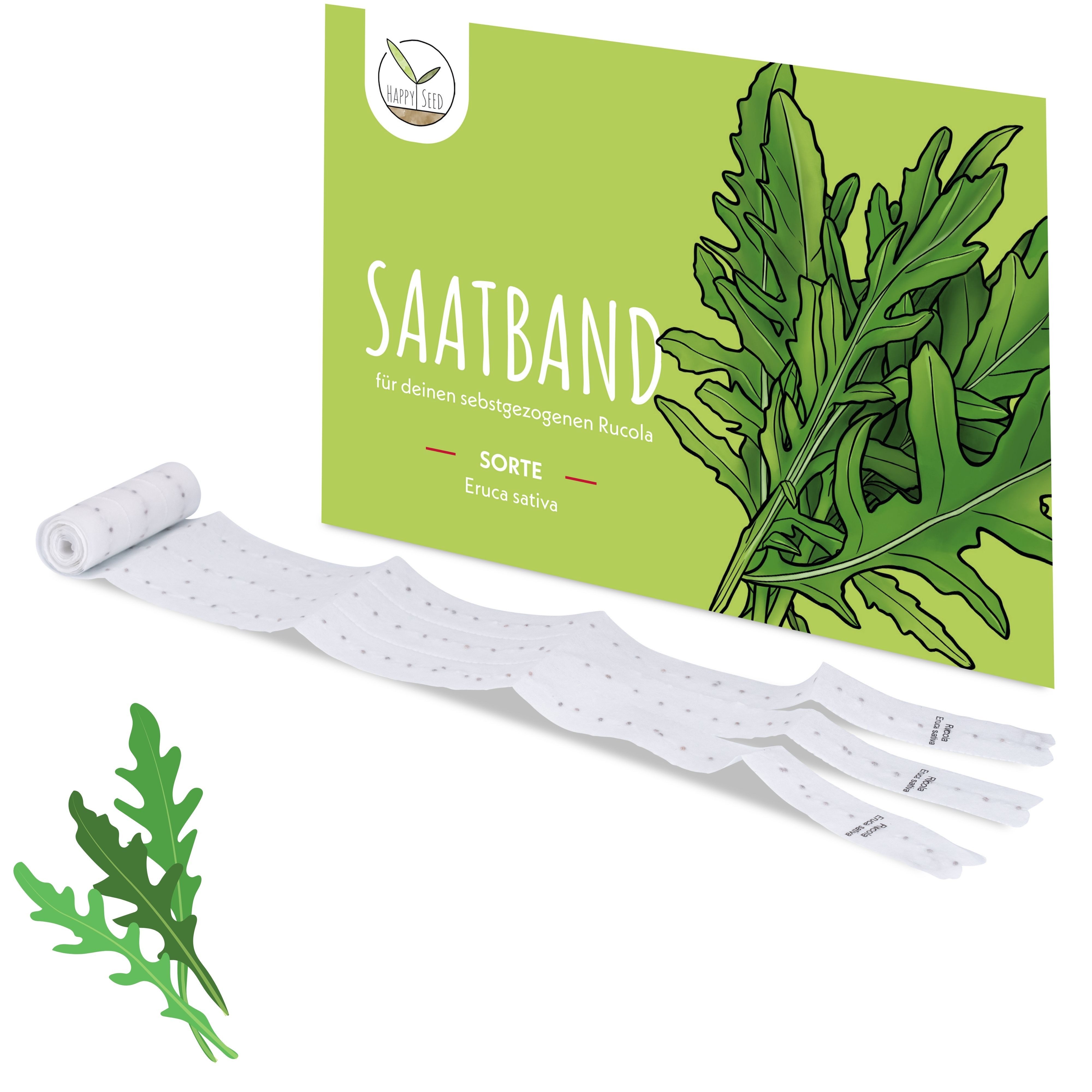 HappySeed Gemüsesamen 5m Saatband mit Rucola Samen - Eruca sativa, Saatgut günstig online kaufen