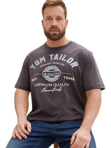 in TAILOR Tarmac großen TOM T-Shirt PLUS Grey Größen